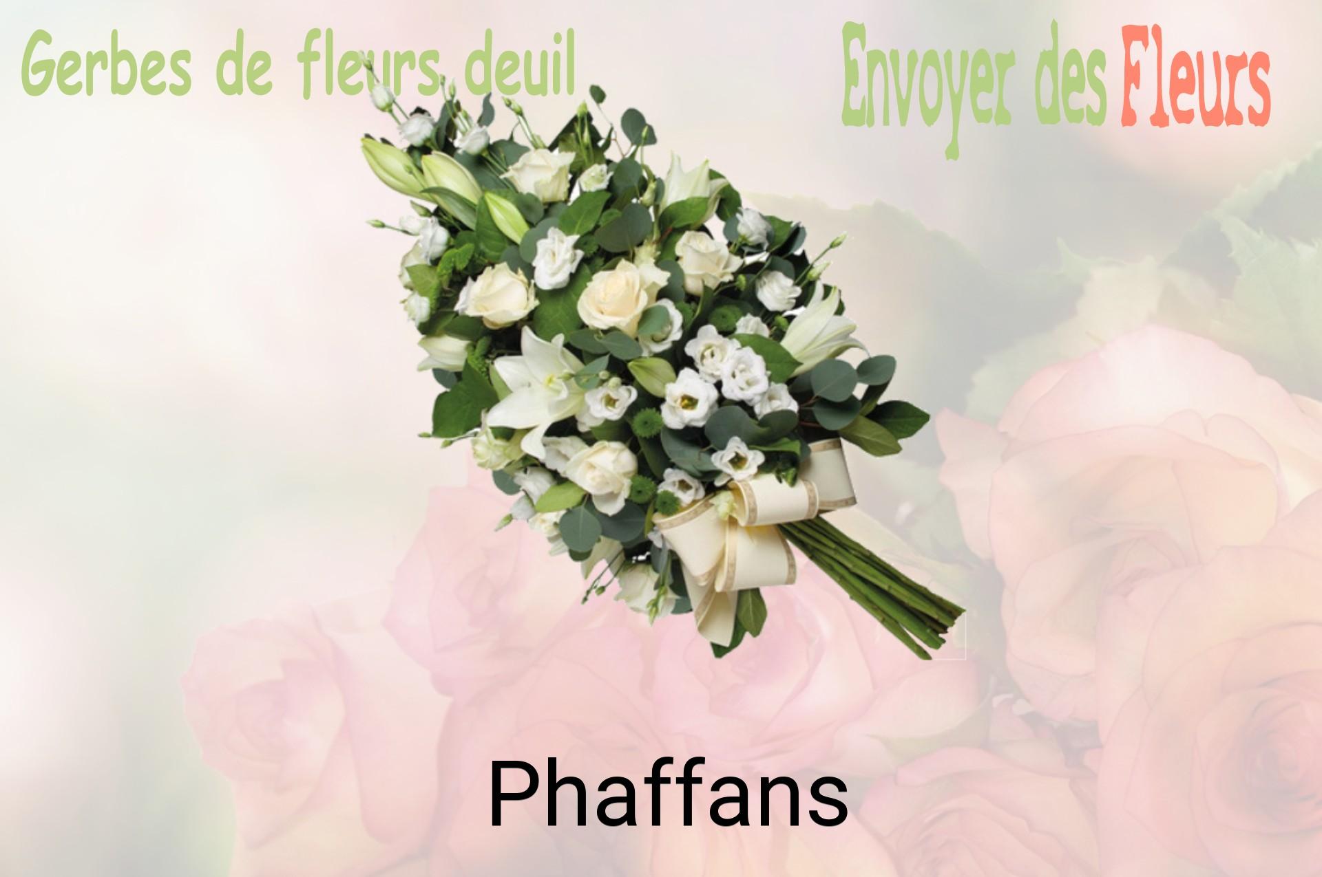 Gerbe de fleurs de deuil livrée à Phaffans